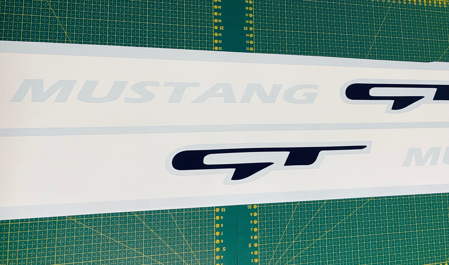 NEW Design Custom Racing Line Stickers Car Side Vinyl Stripes For Ford Mustang