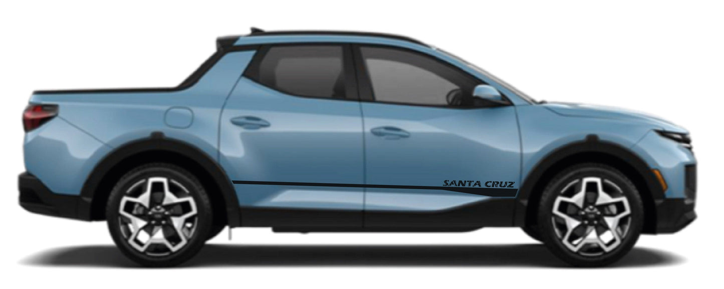 Autocollant en vinyle de qualité supérieure compatible avec le design classique de HYUNDAI Santa Cruz