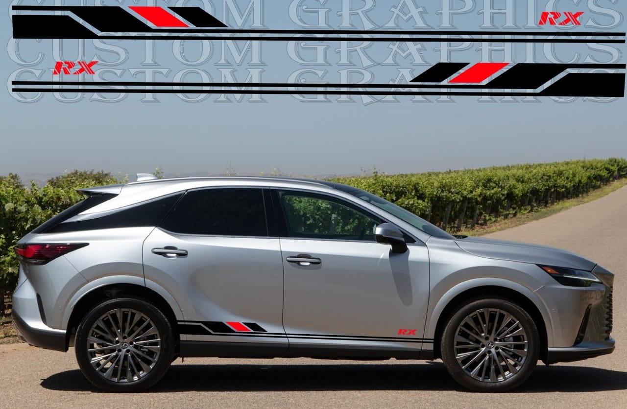 Premium Stickers Compatible With Lexus RX Quality Decals 2 Color Design New Decals 2024