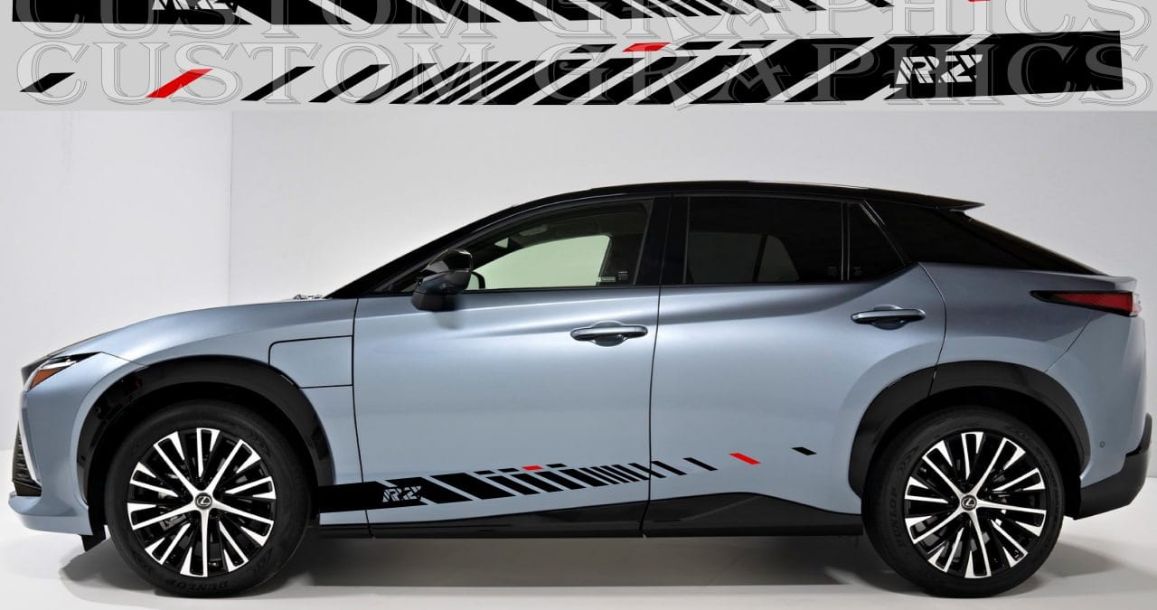 Premium Stickers Compatible With Lexus RZ Best Quality Decals Unique Design New