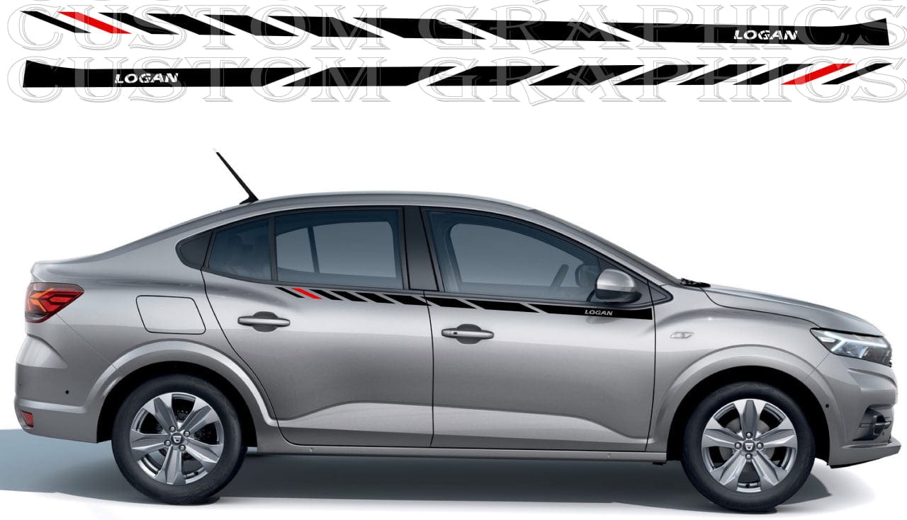 Tuning Line Design Stickers Compatible With Dacia Logan