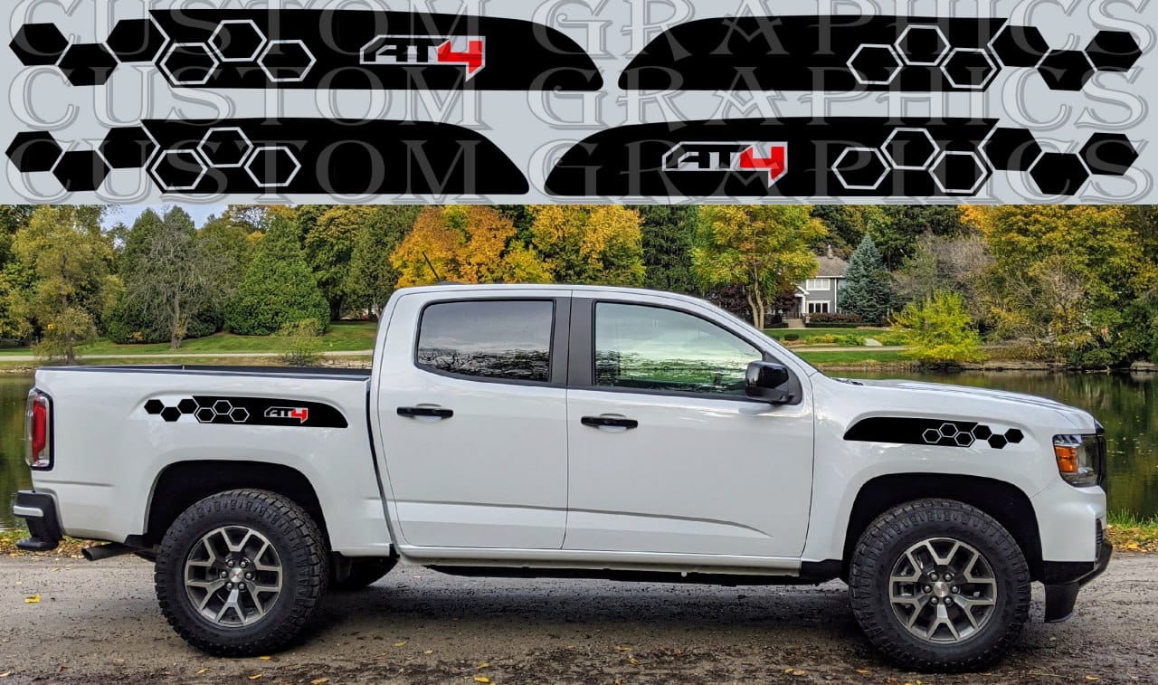 Autocollant en vinyle de qualité supérieure compatible avec le nouveau design Honey de GMC Canyon