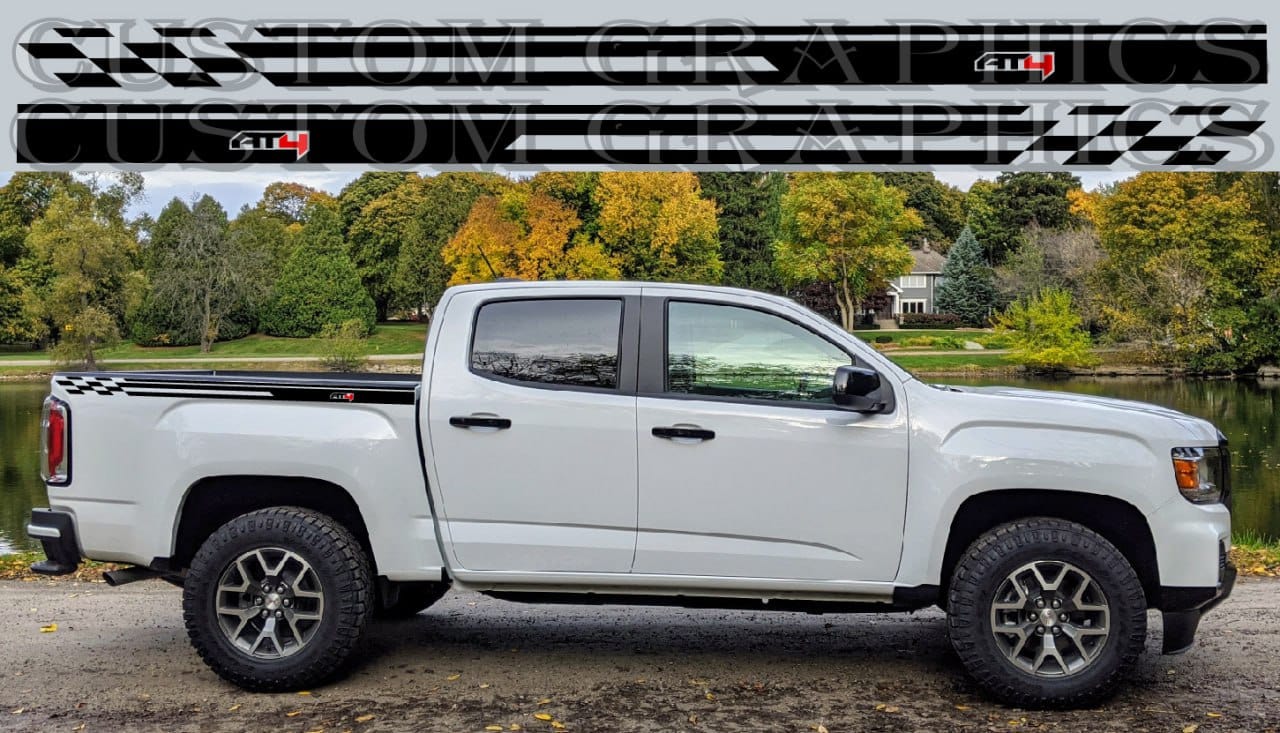 Premium Vinyl Sticker Compatible With GMC Canyon Style Line Design