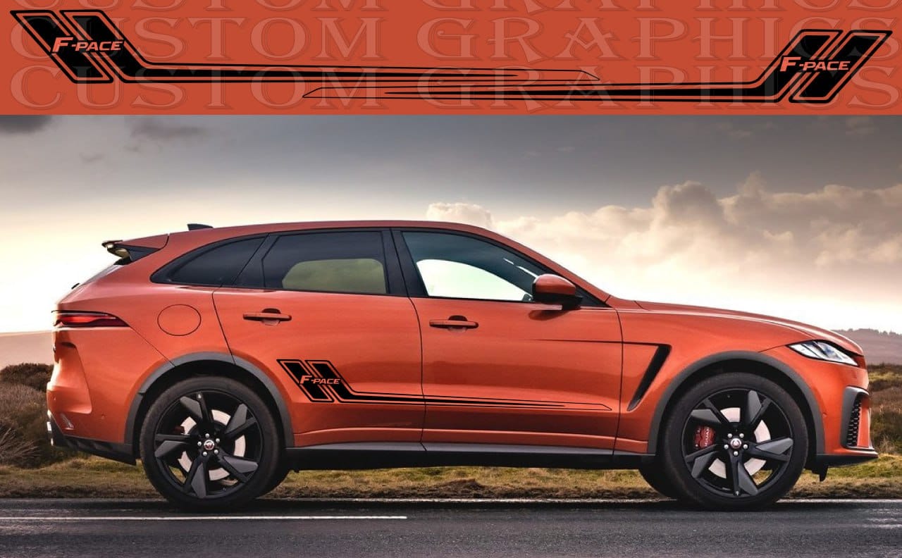 Premium Sticker Compatible With Jaguar F Pace SVR Unique Design