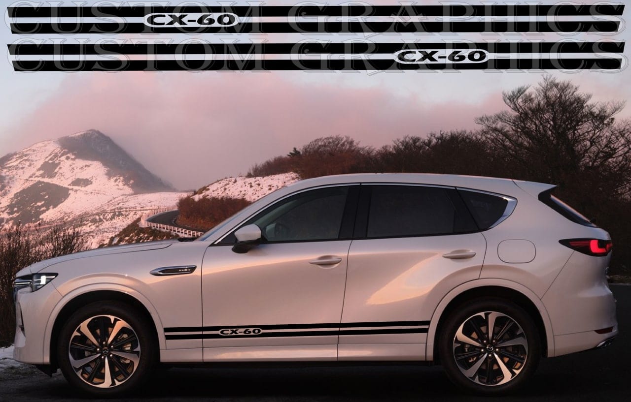 Autocollant compatible avec le nouveau kit de carrosserie en vinyle Mazda CX-60