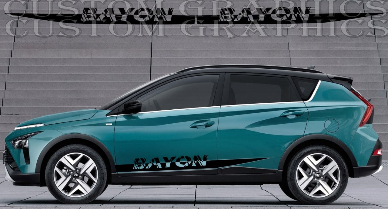 Sticker Compatible with Hyundai BAYON New Design Decal Vinyl