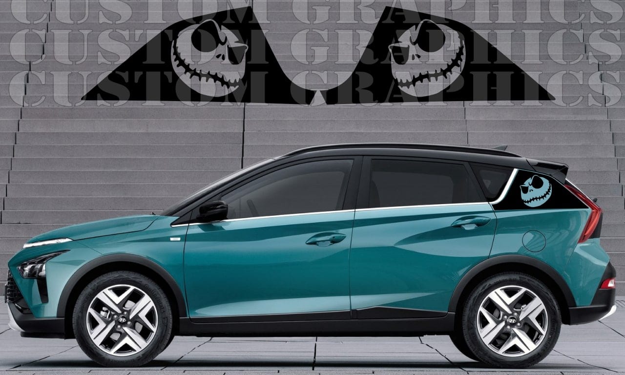 Sticker Compatible with Hyundai BAYON Halloween Design Decal Vinyl
