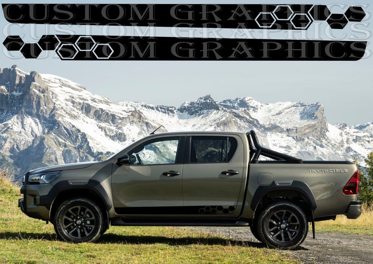 Vinyl Car Stickers for Toyota Hilux Unique Honey Design Body Kit Decal