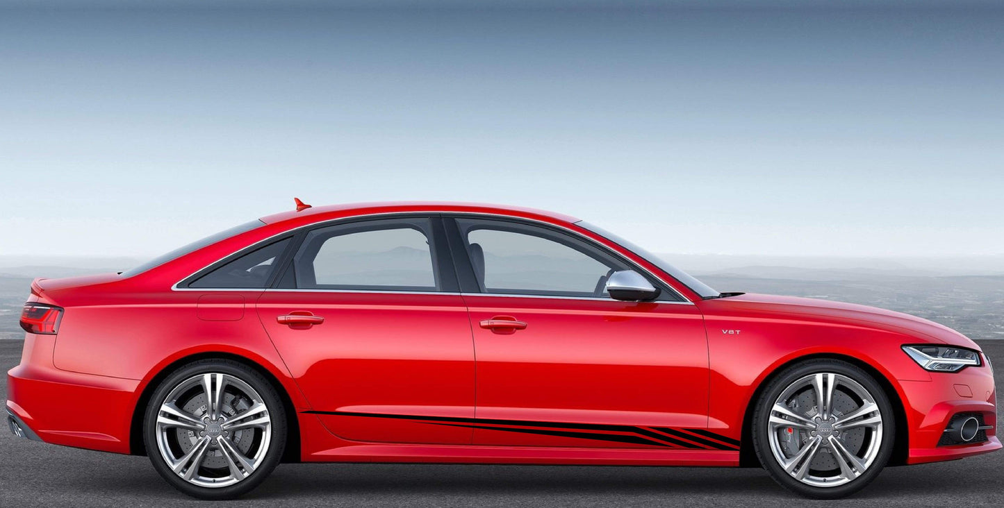 Kit de décalcomanies Audi A6 | Autocollants Audi A6 | Ligne classique graphique pour Audi A6