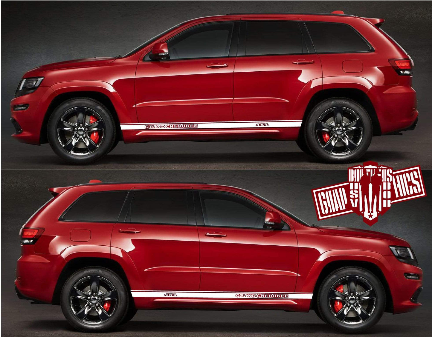 Decal Vinyl Graphics Special Made for Jeep Grand Cherokee - Brothers-Graphics