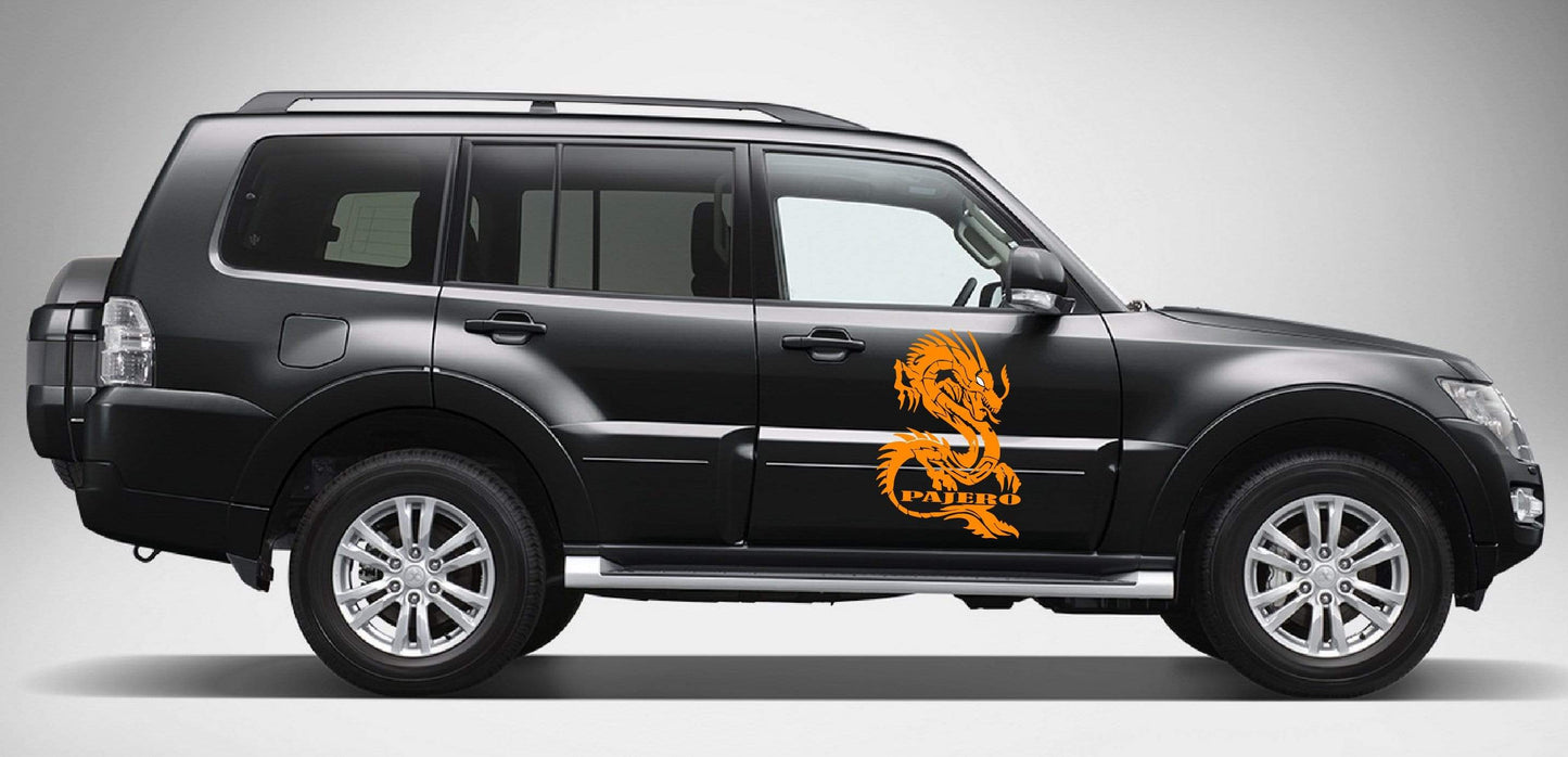 Premium Quality Stickers Compatible with Mitsubishi Pajero Dragon Design Decorative decal