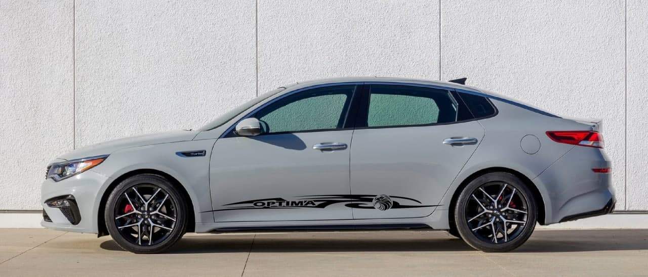 Vinyl Graphics Eagle Tribal Design Decal Sticker Vinyl Side Racing Stripes Compatible with Kia Optima