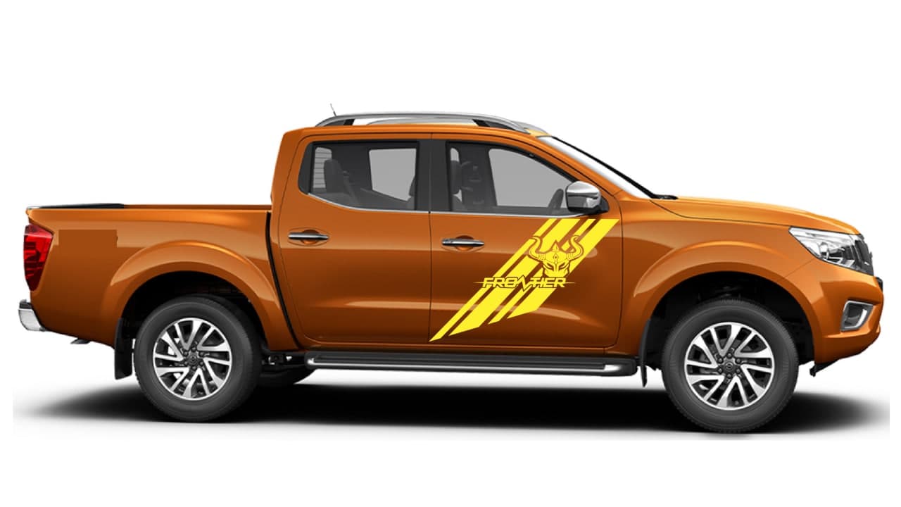 Vinyl Graphics Execlusive Line Graphic compatible with Nissan Frontier | Car Sticker | Compatible with nissan decal | universal decals stickers