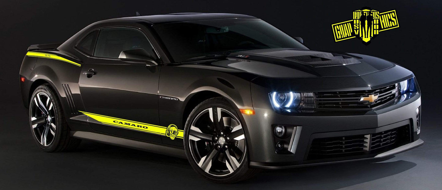 Graphics Sticker Car Side Vinyl Stripes Fit Chevrolet Camaro - Brothers-Graphics
