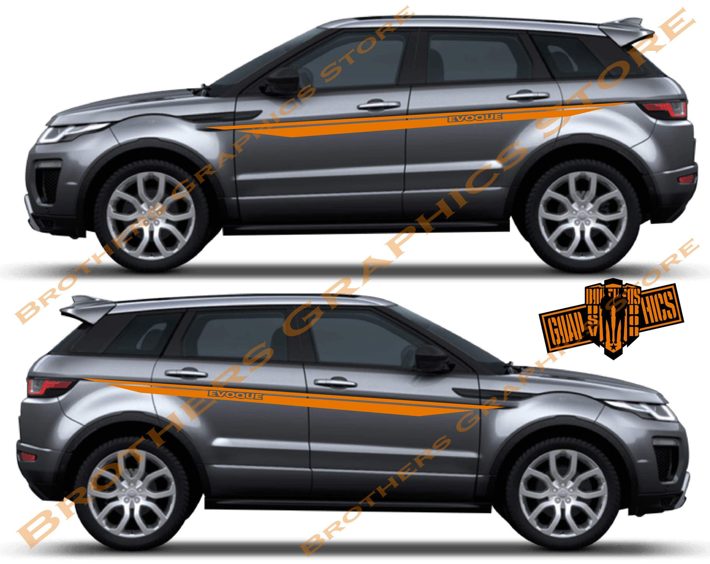 Graphics Sticker Car Side Vinyl Stripes For Range Rover Evoque - Brothers-Graphics