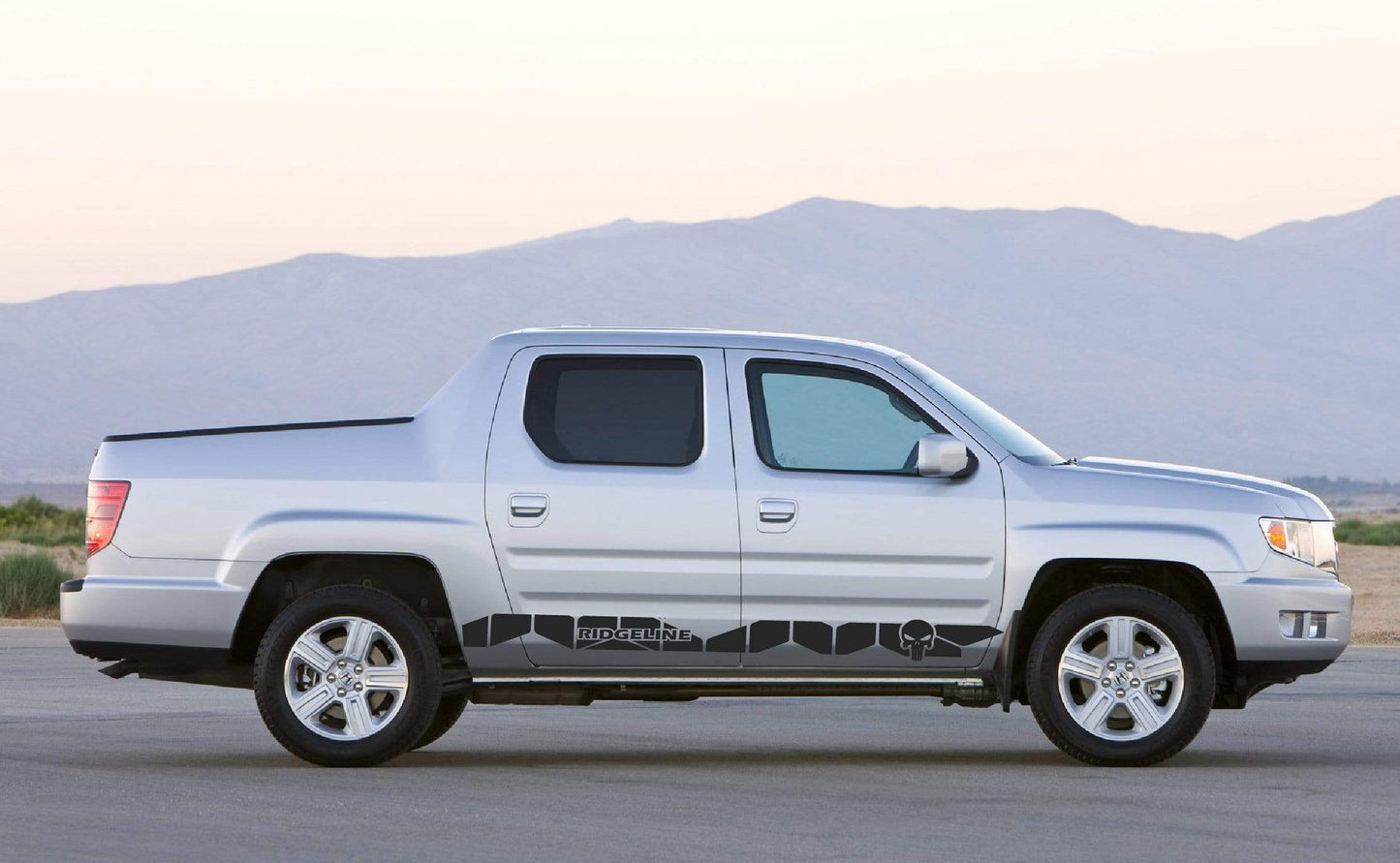 Vinyl Graphics New Skull line Graphics Vinyl Stickers Compatible With Honda Ridgeline