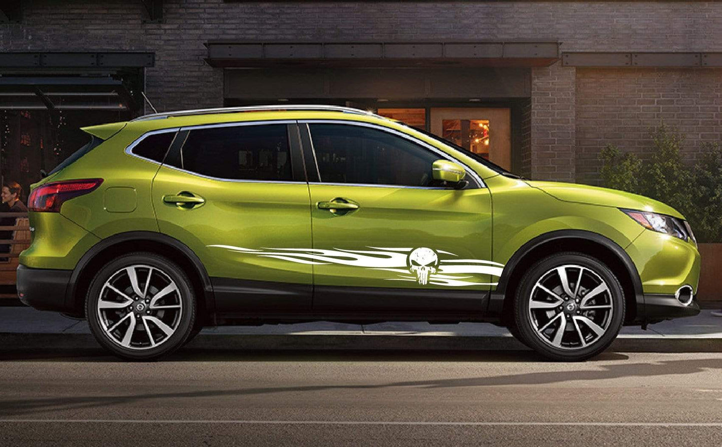 Vinyl Graphics Unique Stickers Skull Decals For Nissan Qashqai