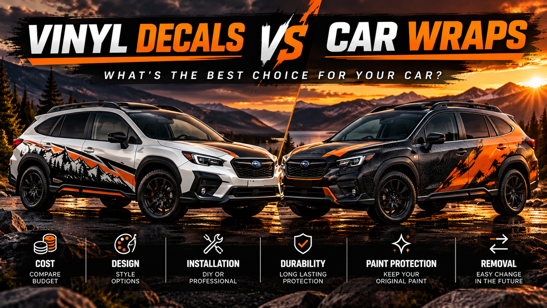 Vinyl Decals vs Car Wraps – Ultimate Car Styling Comparison | Brothers Graphics