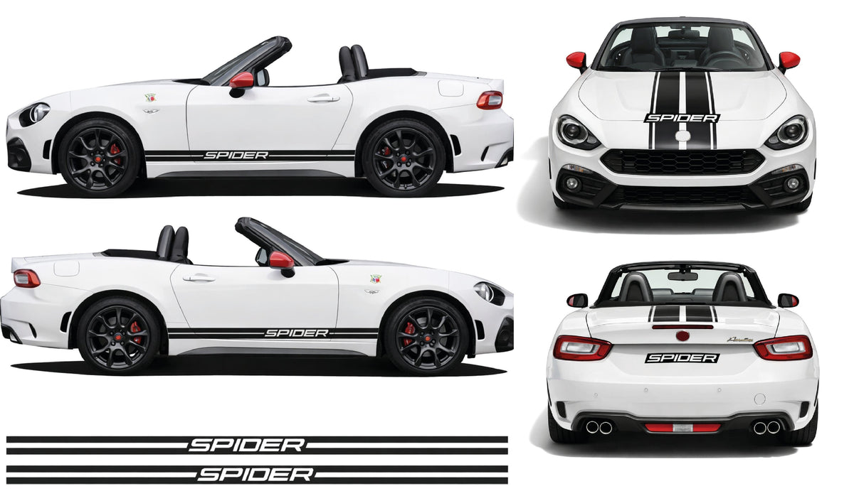 Fiat Spider 124 Decal Collection – Premium Vinyl Graphics & Stripes