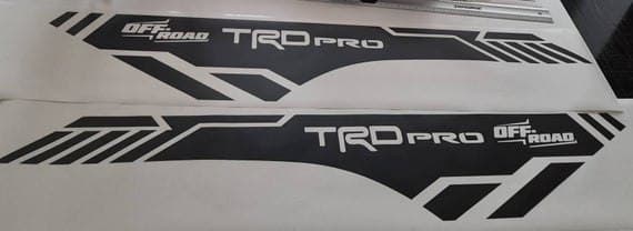 Toyota Tacoma Collection Give your Toyota Tacoma a rugged, off-road look with our vinyl stripe kits. Built from high-quality vinyl resistant to UV and weather. Pre-transferred for fast DIY application