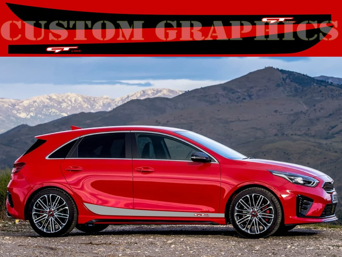 Vinyl decal Stickers Compatible with Kia Ceed Collection | Brothers Graphics