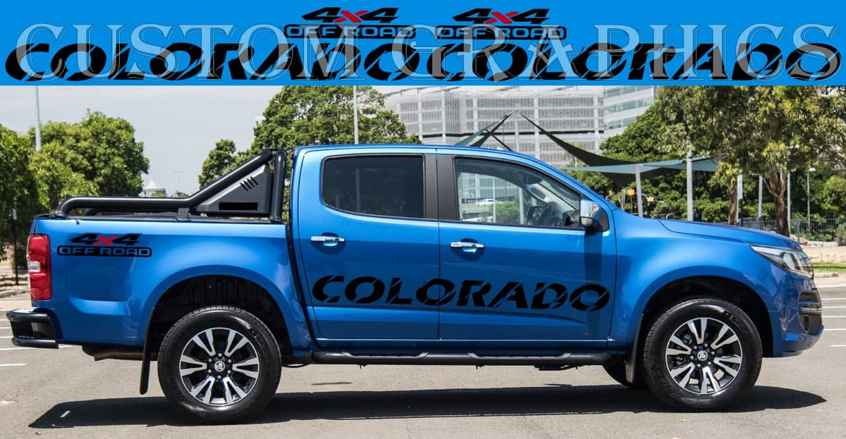 Vinyl decal Stickers Compatible with Chevrolet Colorado | Brothers Graphics