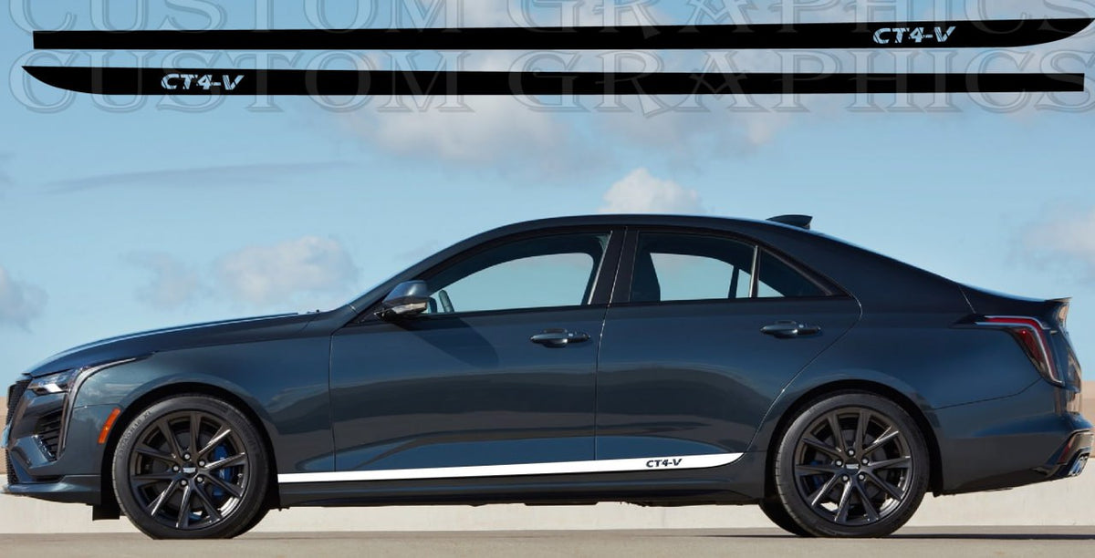 Cadillac-CT4-V-2020 body kit decal