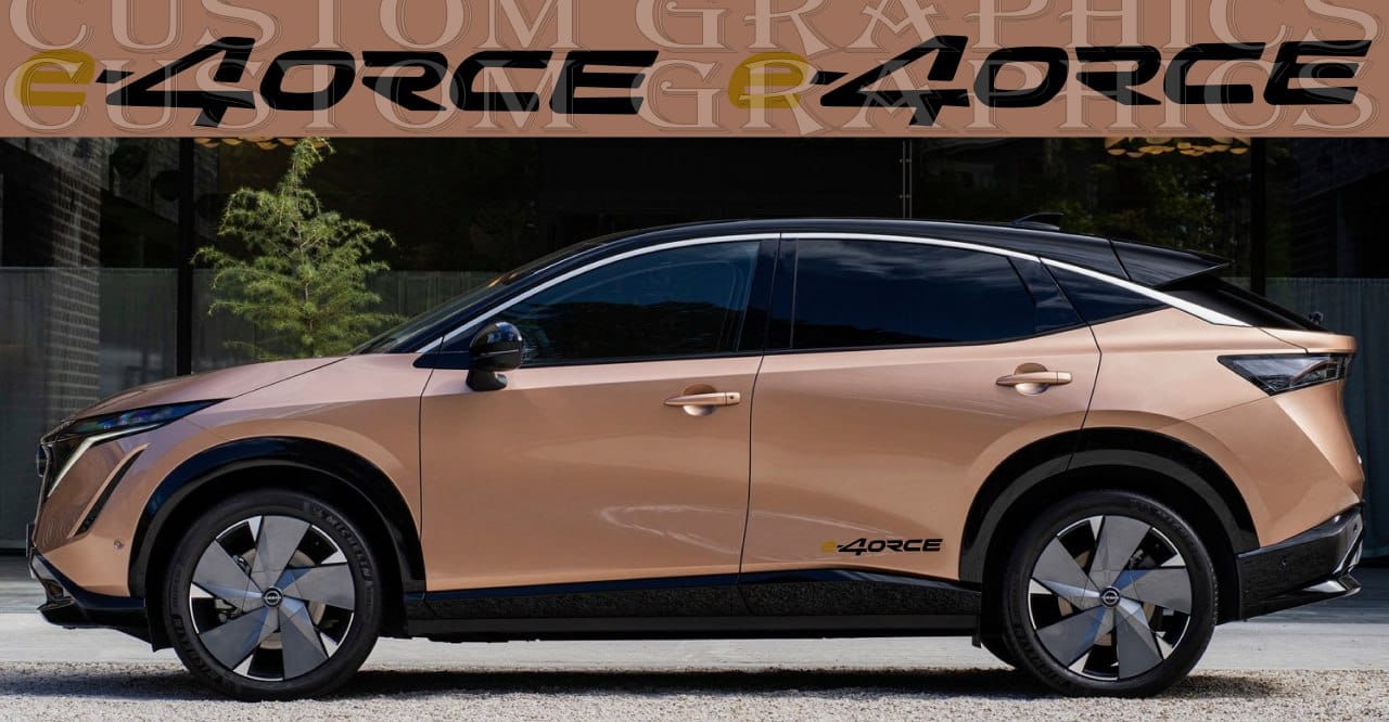 Autocollant compatible avec Nissan Ariya Nouveau beau design Miami Cars 