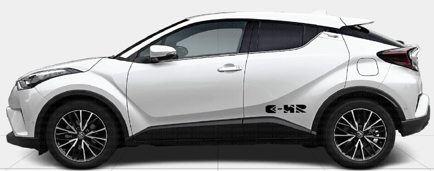 Premium Sticker Vinyl Stripes Compatible With Toyota C-HR Personalized Design