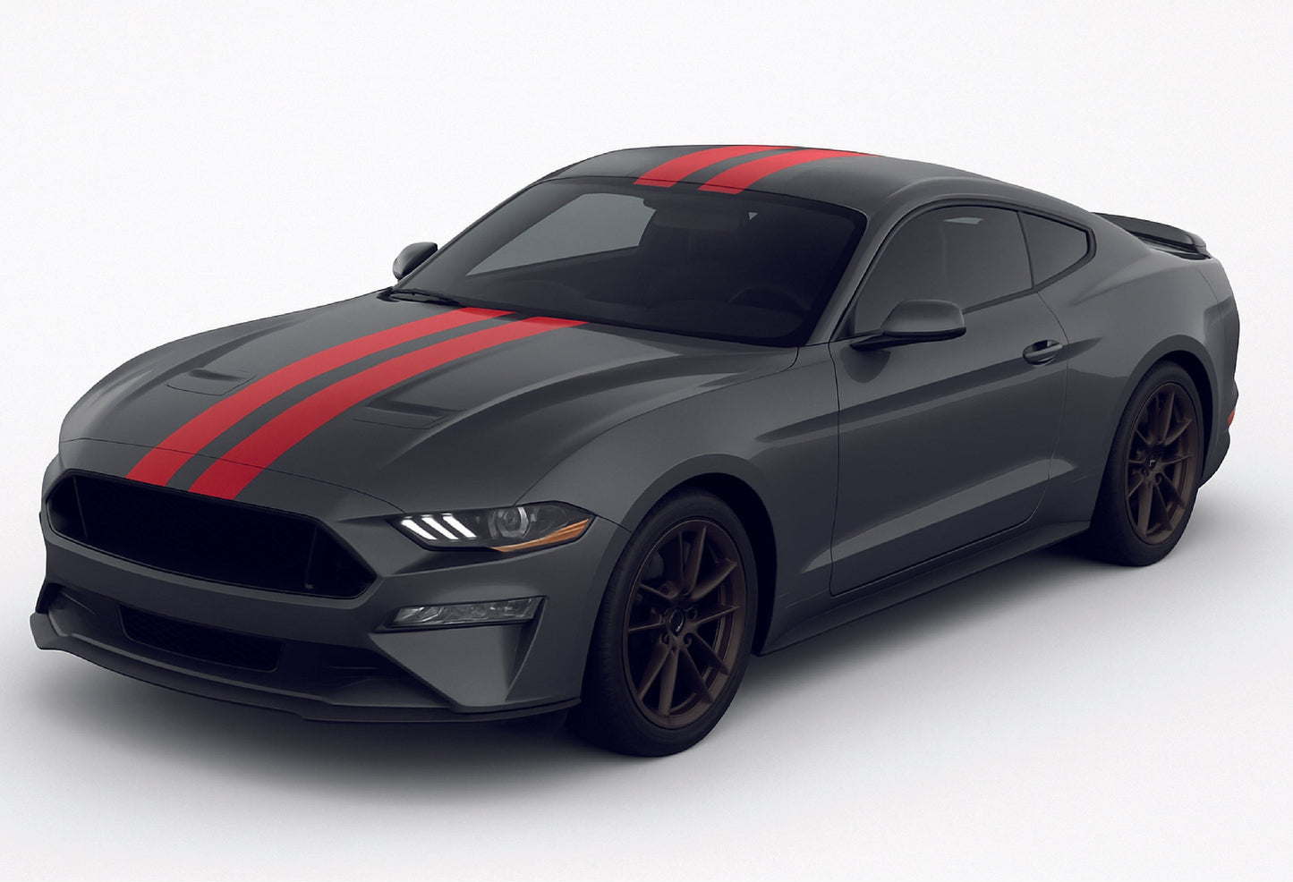 Copie des bandes autocollantes en vinyle de qualité supérieure compatibles avec Ford Mustang | Conception de figurines