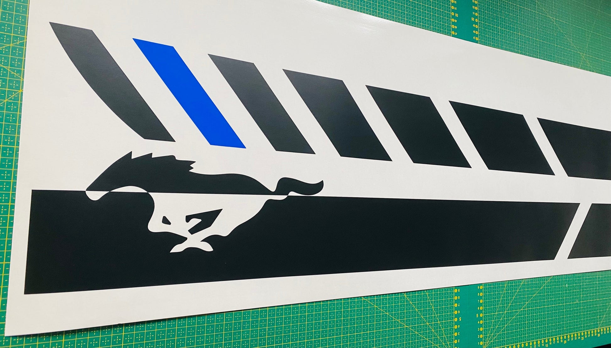 Premium Vinyl Sticker Compatible with Ford Mustang Unique Racing Line Design Vinyl car stickers Automotive decals Custom car stickers Car styling decals Graphic car stickers