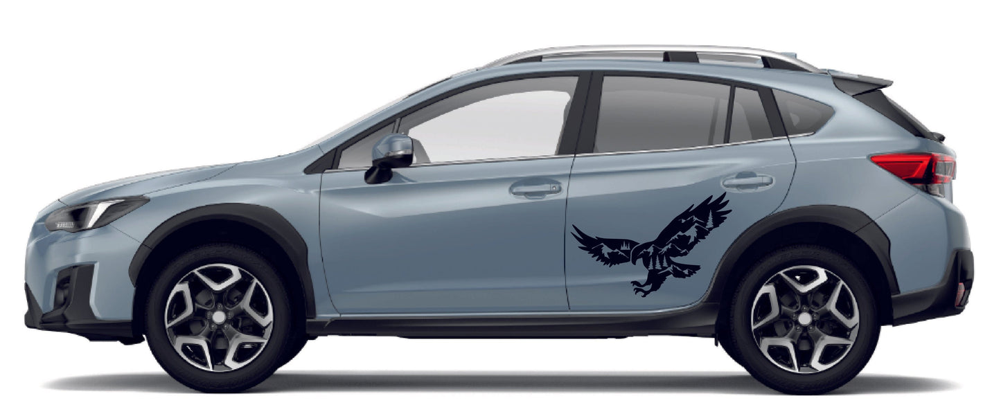 Premium Vinyl Stickers Crosstrek Subaru XV Eagle Design NOT OEM