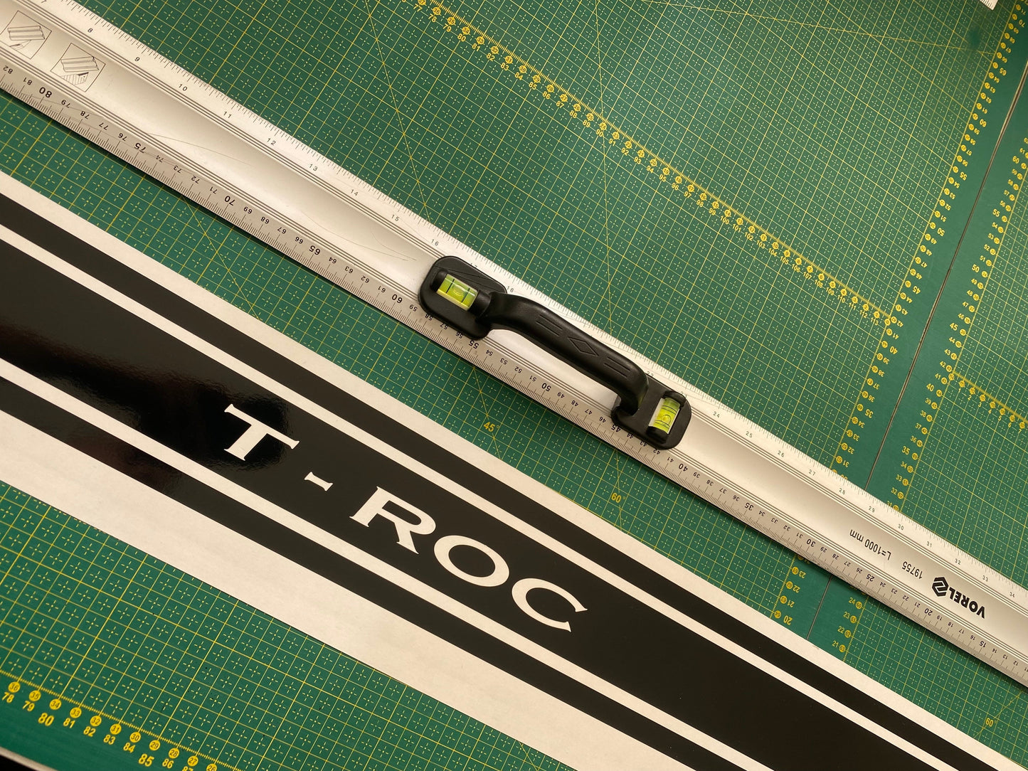 2x Autocollants en vinyle Bandes latérales de course pour VW T-ROC 