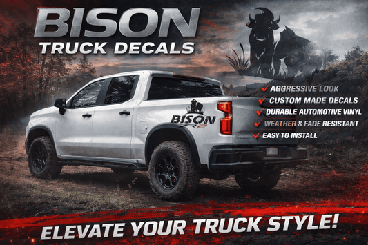 Truck Vinyl Decal Sticker Compatible with Chevrolet Silverado ZR2 Bison Style – Side Graphics Pair