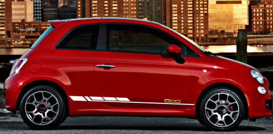 Premium Vinyl Sticker Compatible With Fiat Abarth 500 Automotive decals