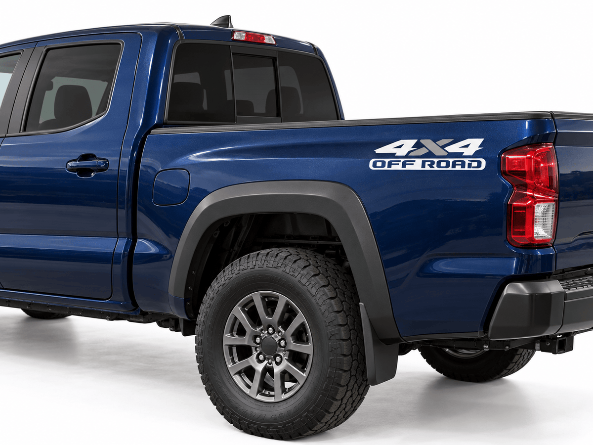 Universal 4x4 Off Road Decals for Pickup Trucks | 2-Color Bedside Stickers