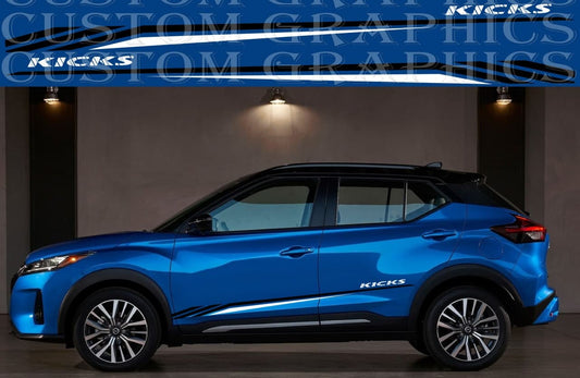 Block Design Stickers Compatible With Nissan Kicks