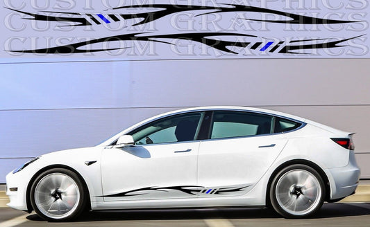 Sticker Compatible with Tesla 3 New Design Car Lovers Tribal style