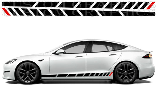 Autocollant compatible avec le design de style Tesla S CarLovers CarEnthusiast CarLife