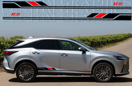 Premium Stickers Compatible With Lexus RX Quality Decals 2 Color Design New Decals 2024