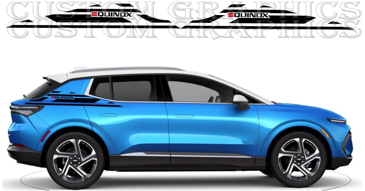 Autocollant haut de gamme au design unique compatible avec Chevrolet Equinox 2023 