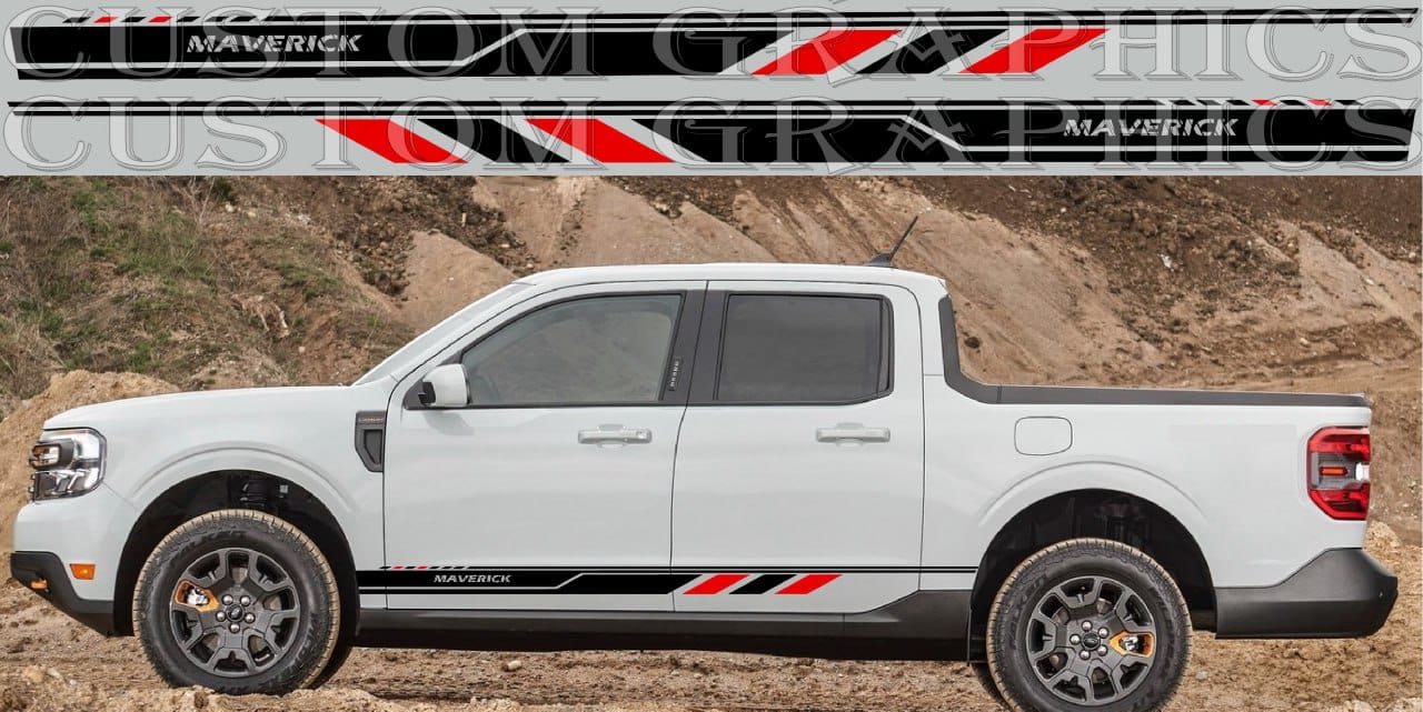 Autocollants en vinyle pour homme compatibles avec Ford Maverick Tremor