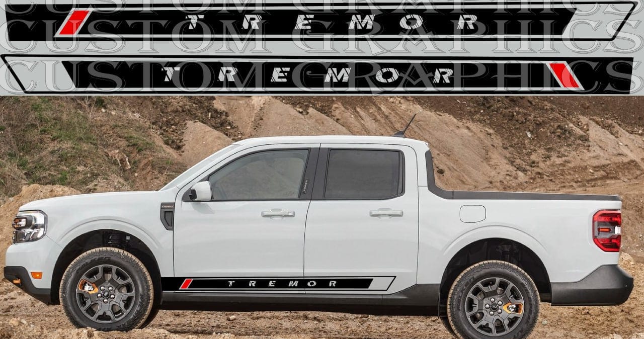 Autocollants de conception haut de gamme, graphiques en vinyle compatibles avec Ford Maverick Tremor