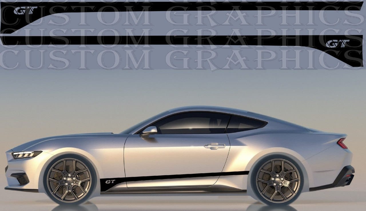 Bandes autocollantes en vinyle de qualité supérieure compatibles avec Ford Mustang | Design de style