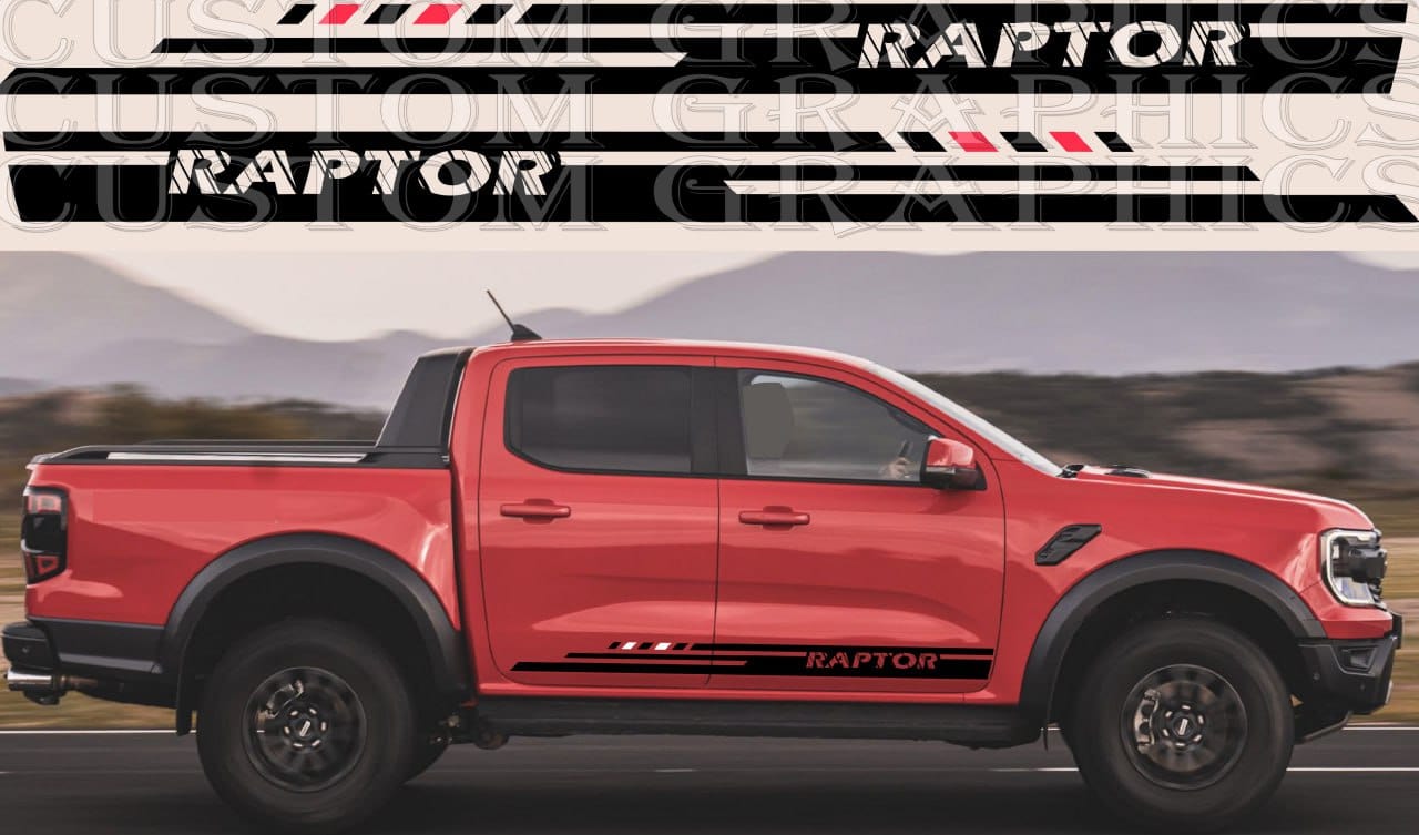 Premium Sticker Man Design Compatible With Ford Ranger Raptor BFF