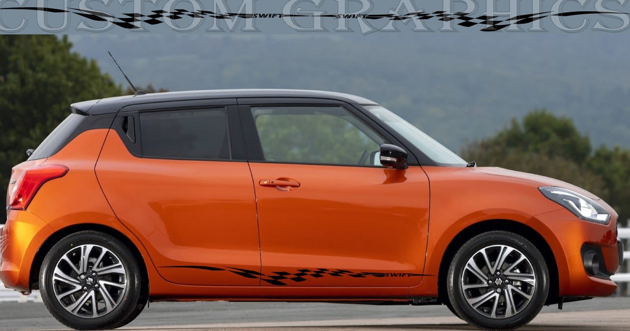 Autocollants Premium compatibles avec le design sportif de Suzuki Swift 