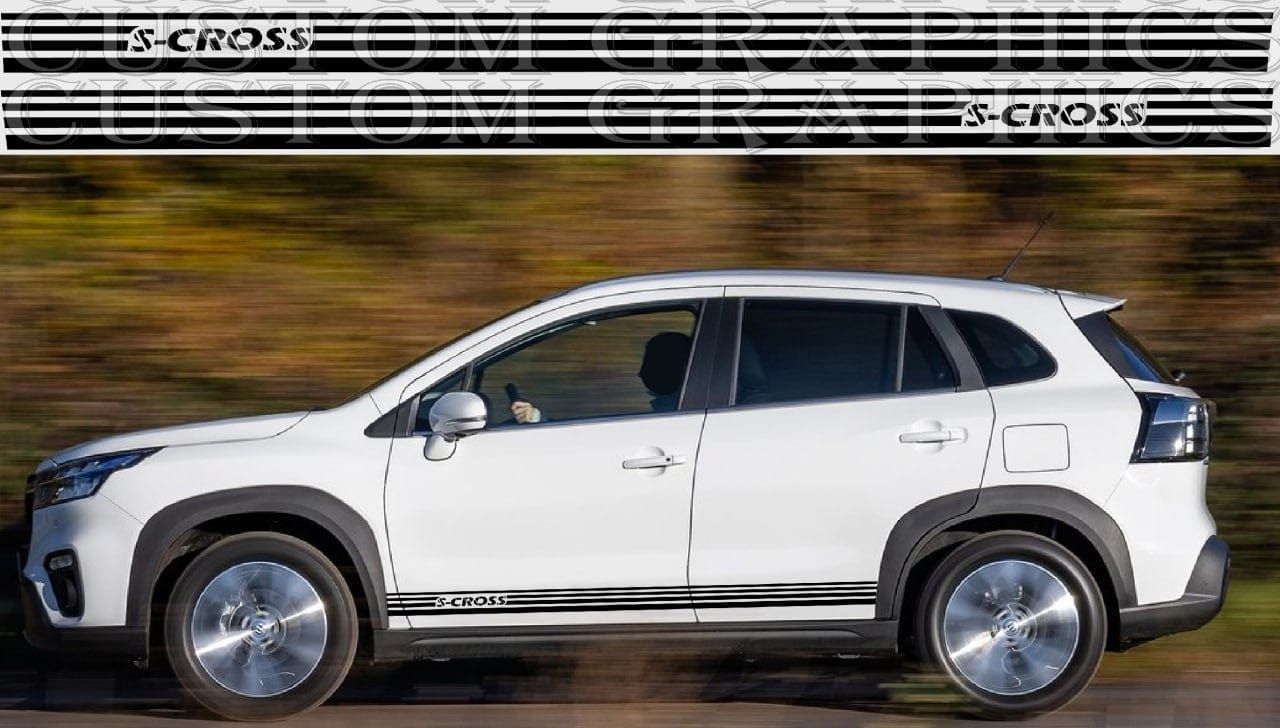 Premium Stickers Compatible With Suzuki S-Cross Best Design