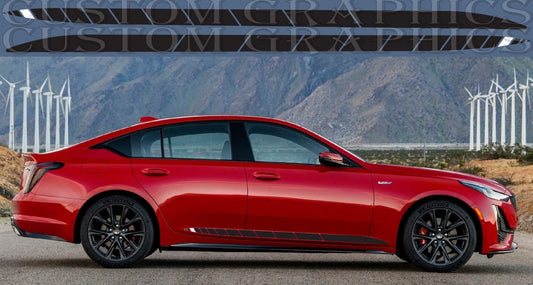 Sticker Compatible with Cadillac CT5 V 2020 Finish Design Body Kit