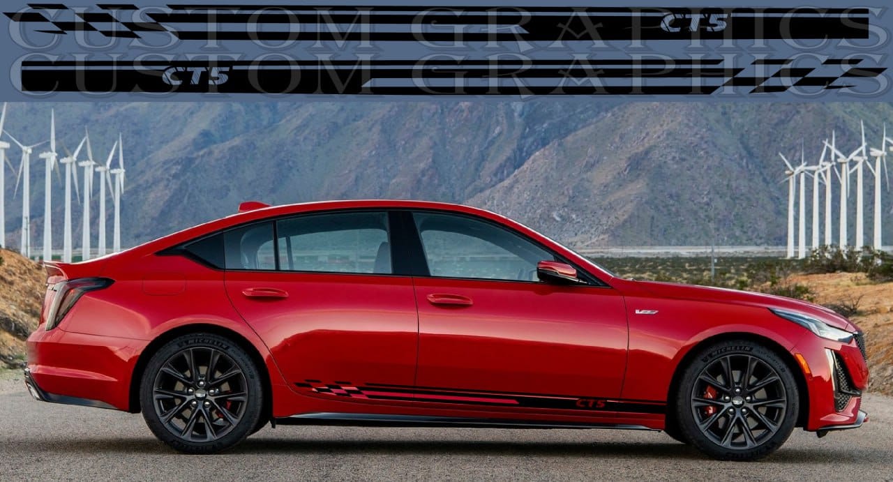Sticker Compatible with Cadillac CT5 V 2020 Style Design Body Kit