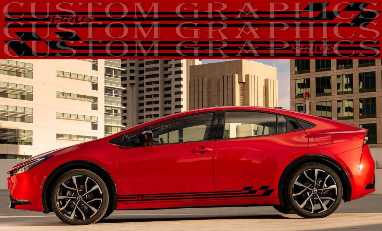 Vinyl Sticker Stripes Compatible With Toyota Prius